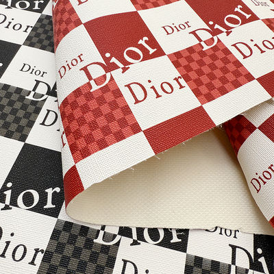 Tissu de faux cuir en PVC imprimé d'une épaisseur de 0,8 mm pour sacs et sacs à main