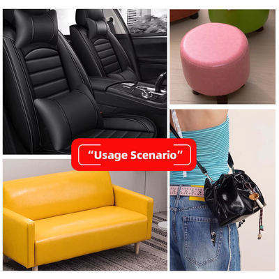 Cuir synthétique PVC cireux pour meubles, largeur 54"