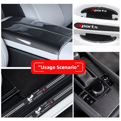 Cuir PVC grain fibre de carbone pour tapis de voiture et meubles