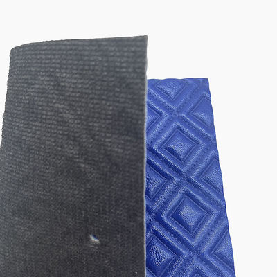 Cuir synthétique perlé matelassé broderie losange en PVC, mousse perforée à l'aiguille pour housse de siège auto, canapé, tissu simili cuir