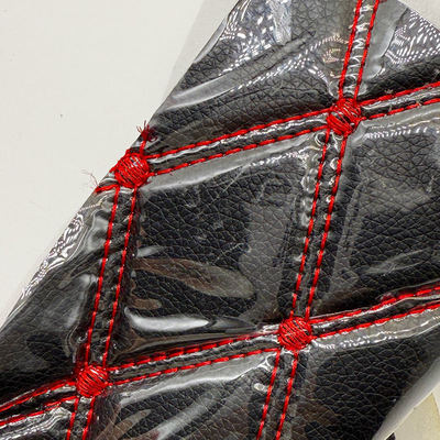 Tapis de sol de voiture en cuir PVC matelassé sur mesure, épaisseur 4,6 mm avec rembourrage en mousse, ajustement extensible, sièges de voiture, canapés, sacs brodés en relief