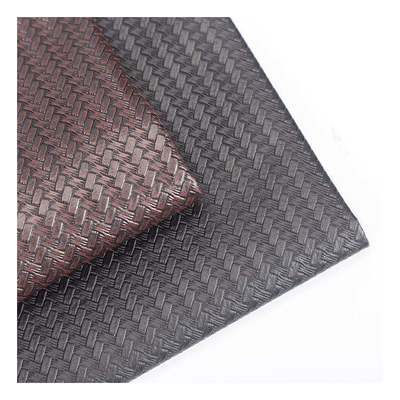 Portemanteau à motifs obliques en PVC à l'endroit du sac à main Tapisage Emballage Portemanteau Boîte à chaussures Carnet de notes Tissu en faux cuir