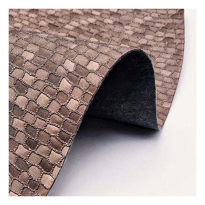 Vente en gros en Pvc de pierre de perle de grain motif en cuir synthétique artificiel emballage portefeuille boîte chaussures carnet de notes faux tissu en cuir