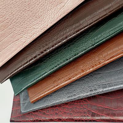 Pvc Crocodile Grain en cuir synthétique artificiel boîte de portefeuille chaussures Ntoebook faux tissu en cuir