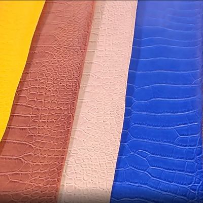 Pvc Crocodile Grain en cuir synthétique artificiel boîte de portefeuille chaussures Ntoebook faux tissu en cuir