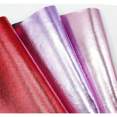 Faux cuir synthétique à motif croisé pour filtre en film métallique PVC, sac à main, portefeuille, étui, chaussures, cahier