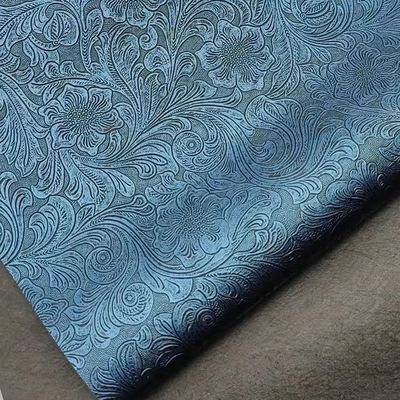 Modèle de fleurs en PVC en relief cuir synthétique pour portefeuille Boîtes de chaussures Cahiers d'ordinateurs Sacs décoratifs Matériaux de faux cuir durables