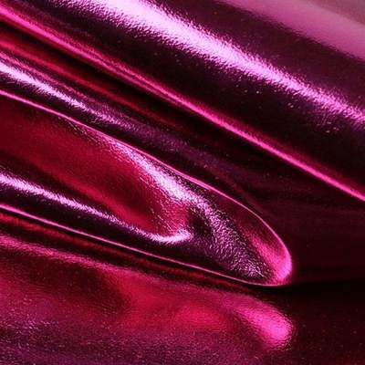 Cuir synthétique PU R61 Film métallique Grain mouton Vêtement Portefeuille Boîte Chaussures Sac Cahier Tissu simili cuir