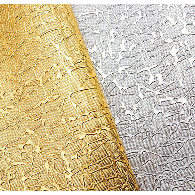 Pvc Crocodile XR- Golden Grass Root Grain Synthetic Leather Wallet Case Shoes Notebook Leather Fabric