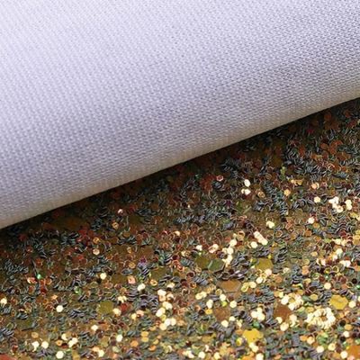Tissu en simili cuir à paillettes scintillantes et épaisses en polyuréthane élastique pour chaussures, sacs, nœuds, artisanat, chapeaux, tissu en similicuir