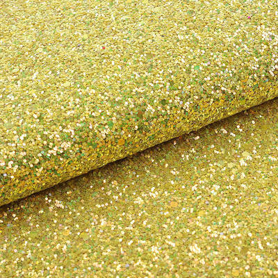 Tissu en simili cuir à paillettes scintillantes et épaisses en polyuréthane élastique pour chaussures, sacs, nœuds, artisanat, chapeaux, tissu en similicuir