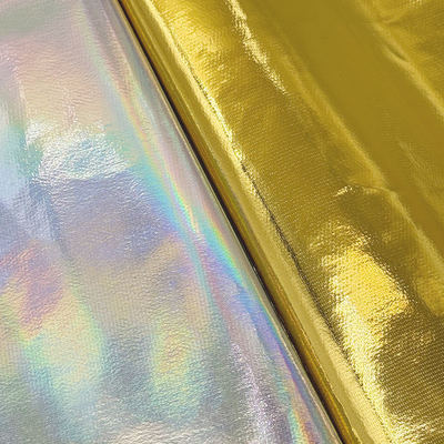 Cuir synthétique holographique PVC laser miroir métallique, simili cuir imperméable pour canapé, tapis de table, vanity case, chaussures