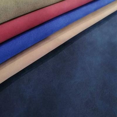 PU Nubuck Leather Tissu en cuir synthétique Imitation coton Sous chaussures Sacs de caisse Carnet de notes Tissu en gros