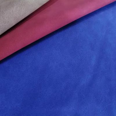 PU Nubuck Leather Tissu en cuir synthétique Imitation coton Sous chaussures Sacs de caisse Carnet de notes Tissu en gros