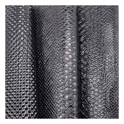 Cuir synthétique PVC à motifs brillants, chaussures à motifs animaliers, sacs et bagages, tissu en similicuir