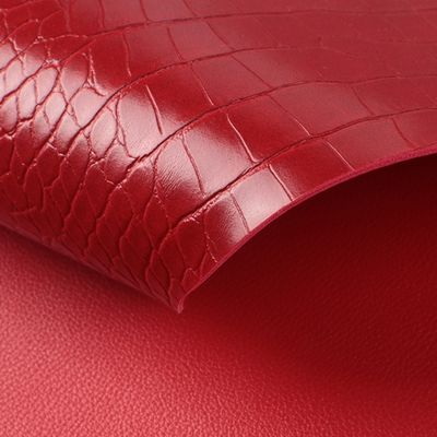 Cuir PVC d'une épaisseur de 1,8 mm avec grain crocodile, résistant à l'abrasion et à l'eau pour sacs et chaussures