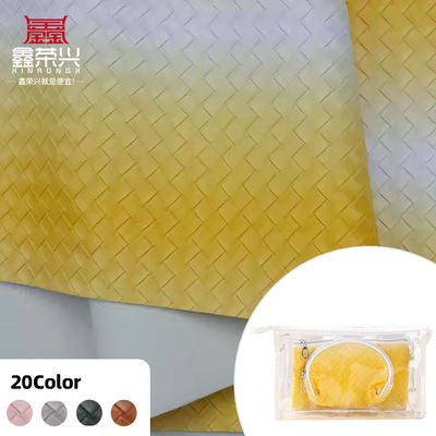 1.1mm Épaisseur 54/55" Largeur 20 couleurs PVC cuir faux tissu en cuir pour sacs à main et décoration intérieure