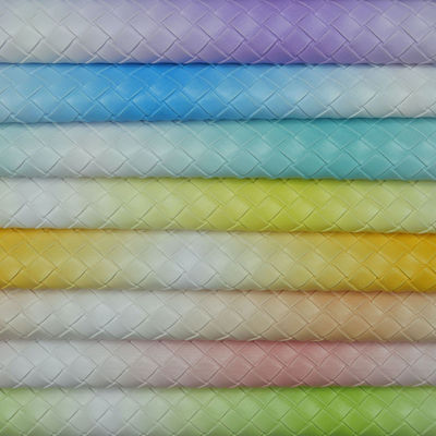 1.1mm Épaisseur 54/55" Largeur 20 couleurs PVC cuir faux tissu en cuir pour sacs à main et décoration intérieure
