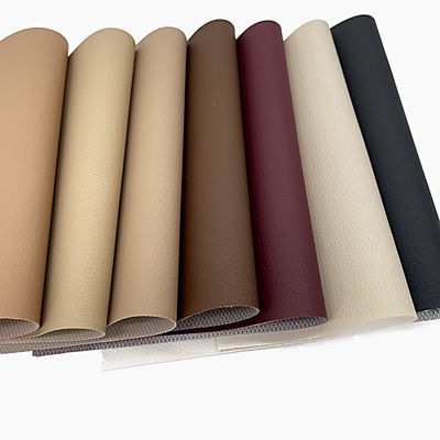 Tissu en similicuir PVC avec 7 couleurs en stock, MOQ de 50 yards et capacité de production de 100 000 mètres