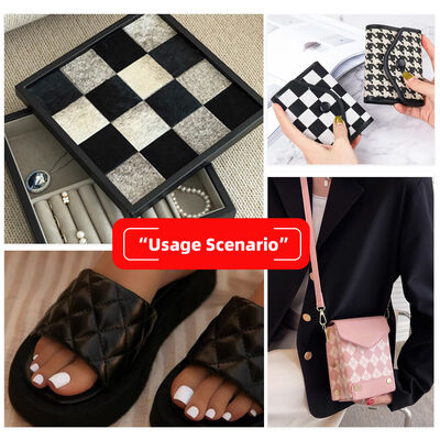 Hotsale PVC Carré Diamant imprimé cuir synthétique sac à main en cuir artificiel chaussures portefeuille décorer ceinture faux tissu en cuir