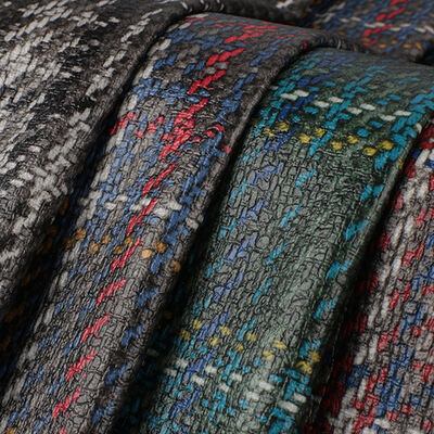 Tissu PVC Tech Imprimé Scottish Plaid Tissue Grain Sac en cuir synthétique artificiel Canapé Ceinture de sécurité voiture Chaussure Faux Tissu en cuir