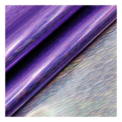 Rainbow Pu Holographique dessin de fil de fer figure en relief faux en cuir artificiel chaussures de vanité sac à main carnet de notes tissu en cuir