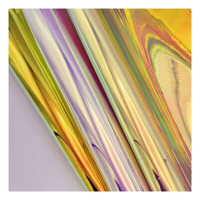 Cuir synthétique artificiel imitation arc-en-ciel holographique métallique coloré miroir pour chaussures, étui, sac à main, cahier, tissu