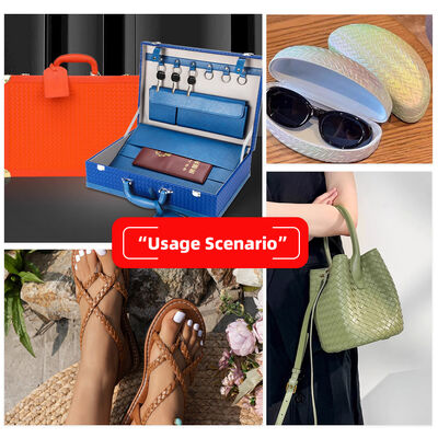 Cuir synthétique artificiel tissé vintage en PVC pour sacs, chaussures, canapés, voitures, portefeuilles, ceintures décoratives, tissu en similicuir