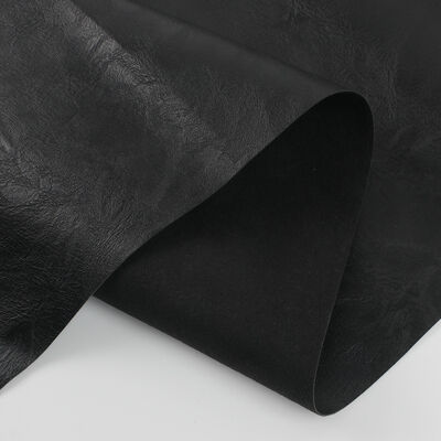 Matériaux en cuir synthétique PVC de gros double brossé avec divers motifs en relief pour meubles et artisanat