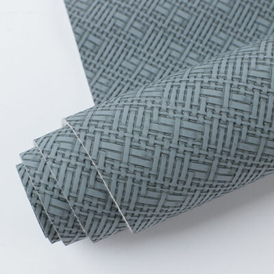 Tissu tissé en PVC cuir synthétique artificiel pour sac boîte d'emballage canapé chaise ceinture faux matériaux de tissu en cuir