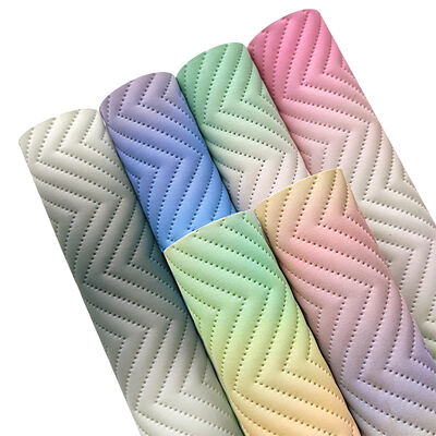 Nouveau cuir synthétique PU imprimé dégradé pour canapé, sac décoratif, boîte d'emballage, tissu en similicuir vinyle