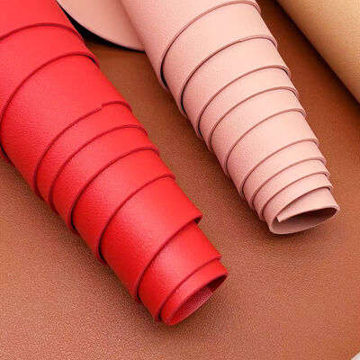 PVC Peau de veau Grain Double face cuir synthétique artificiel en relief matériaux en faux cuir pour l'artisanat pour sac tapis de table portefeuille