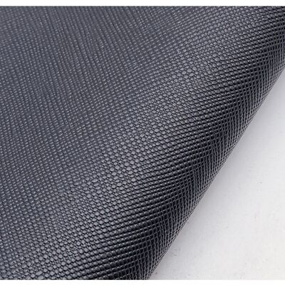 Cuir synthétique artificiel classique à motif croisé en PVC, cuir PU bon marché pour canapé, chaussures, tapis de voiture