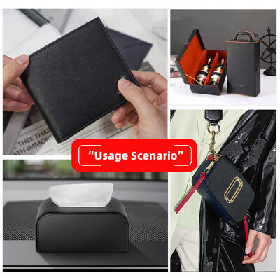 Cuir synthétique artificiel classique à motif croisé en PVC, cuir PU bon marché pour canapé, chaussures, tapis de voiture