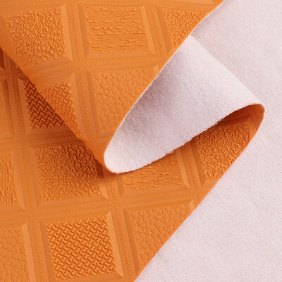 Cuir synthétique artificiel gaufré en losanges antidérapant en PVC pour sièges de voiture, canapés, sacs décoratifs, tissu en similicuir