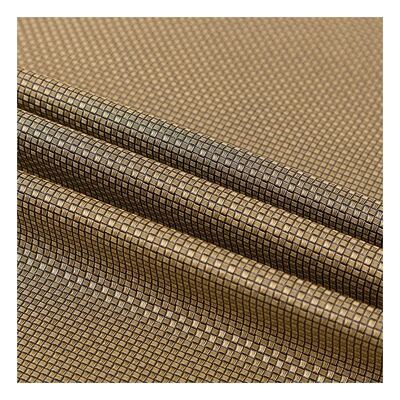 Tissu simili cuir PVC métal perle couleur claire petit motif tissé emballage synthétique artificiel portefeuille boîte chaussures cahier