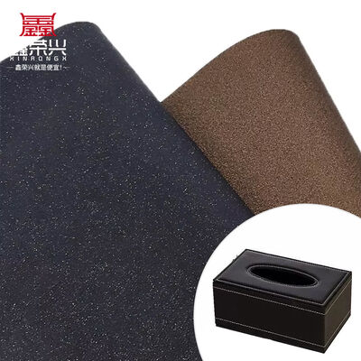 Cuir synthétique artificiel à grain de sardines en PVC pour emballage, boîte à portefeuille, chaussures, carnet, tissu en faux cuir