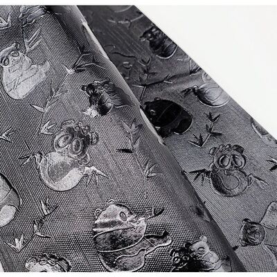 Cuir synthétique artificiel en PVC pour vente en gros, motif grain de panda, pour chaussures, boîtes, carnets