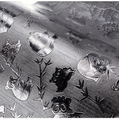 Cuir synthétique artificiel en PVC pour vente en gros, motif grain de panda, pour chaussures, boîtes, carnets