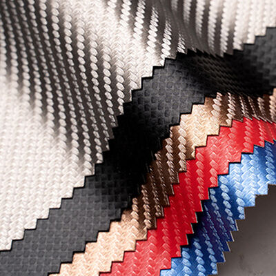 Cuir synthétique PU imperméable en fibre de carbone pour vêtements, étuis de téléphone, pochettes, boîtes - Artisanat en faux cuir durable, vêtements
