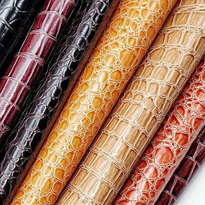 Vente à chaud PVC Brillant Haut Brillant cuir synthétique motifs en pierre gravée pour les chaussures Sacs de cahier Meubles d'usage