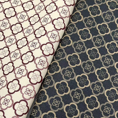 Tissu en cuir artificiel PVC imprimé trèfle à quatre feuilles, doublure imperméable pour emballage de sacs, coque de téléphone, canapé