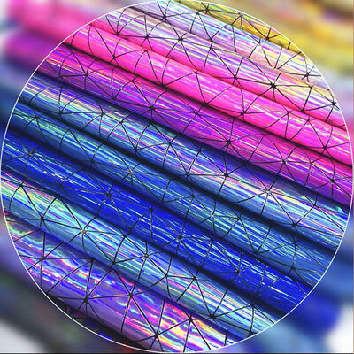 Tissu d'artisanat en cuir synthétique triangulaire en PU laser gaufré, imperméable, pour doublure de meubles et canapés d'extérieur