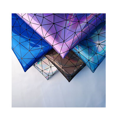Tissu d'artisanat en cuir synthétique triangulaire en PU laser gaufré, imperméable, pour doublure de meubles et canapés d'extérieur
