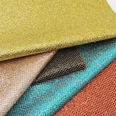 Matrice de type Glitter grossier PVC en cuir synthétique étirement Matériau en cuir faux pour chaussures sac à bagages Emballage canapé revêtement extérieur