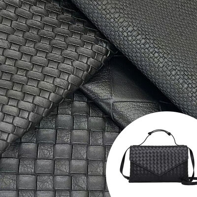 Tissu en boucle Tissu tissé en PVC en cuir synthétique en relief Souliers en relief Sacs Meubles artisanat Voiture Faux Tissu en cuir étirement