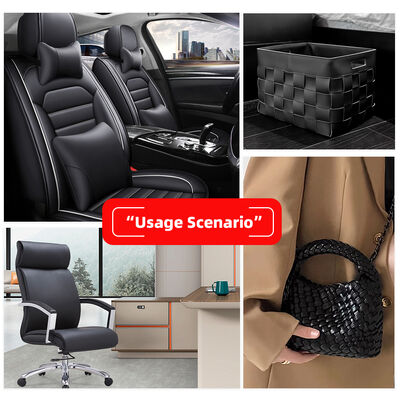 Tissu en boucle Tissu tissé en PVC en cuir synthétique en relief Souliers en relief Sacs Meubles artisanat Voiture Faux Tissu en cuir étirement