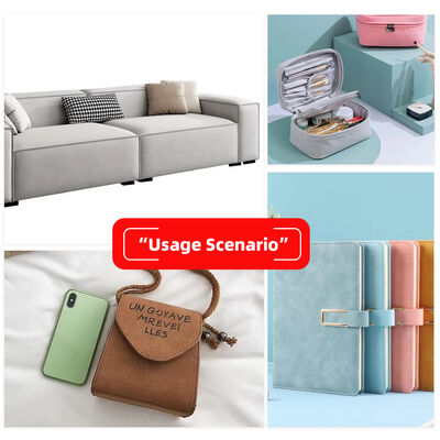 PU congelé Yangbuck Nubuck Grain cuir synthétique pour sac chaussures portefeuille décorer des cahiers d'enregistrement boîtier faux tissu en cuir