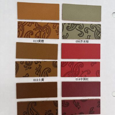 PU pressé en relief synthétique en faux cuir Tissu imperméable Elastique siège d'auto décoratif chaise rembourrage sac à chaussures tapis de table