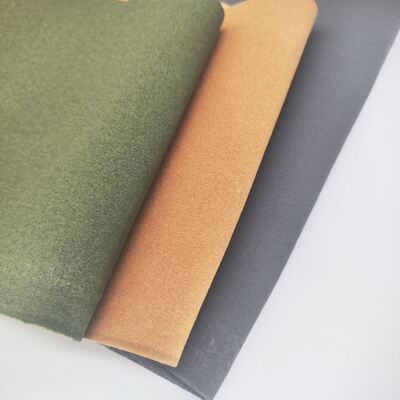 Tissu synthétique en microfibre imitation daim PU imperméable et extensible pour chaussures d'extérieur, sacs, moufles, coussins